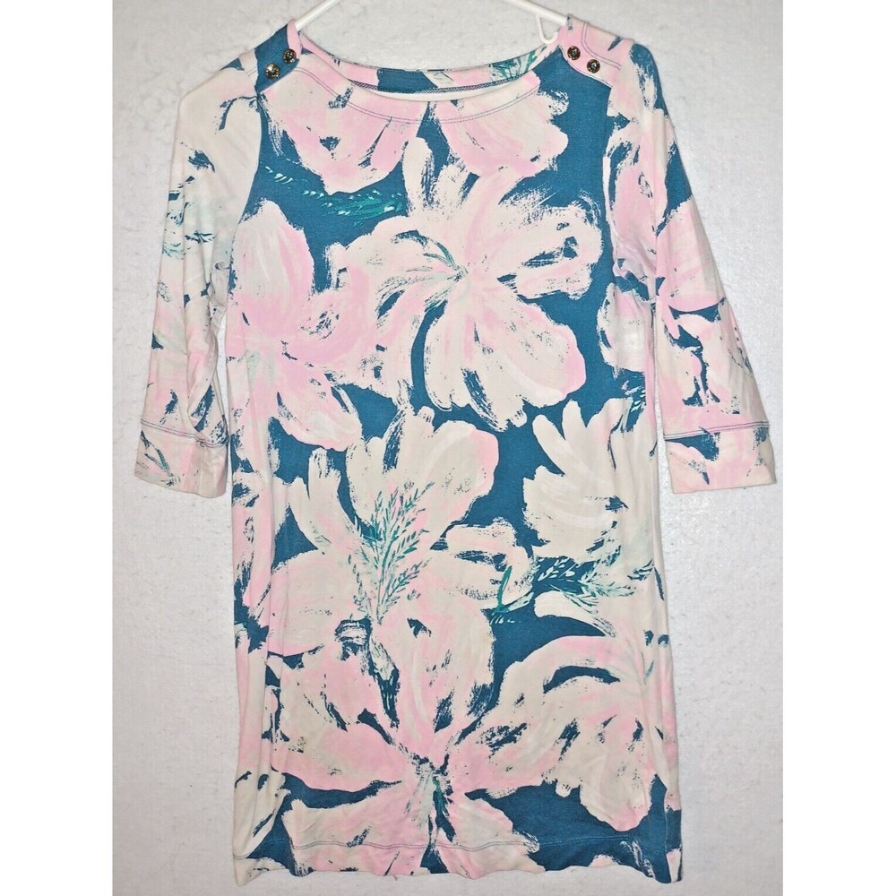 LILLY PULITZER Girls Size XL (12-14) Mini SOPHIE DRESS floral Pink